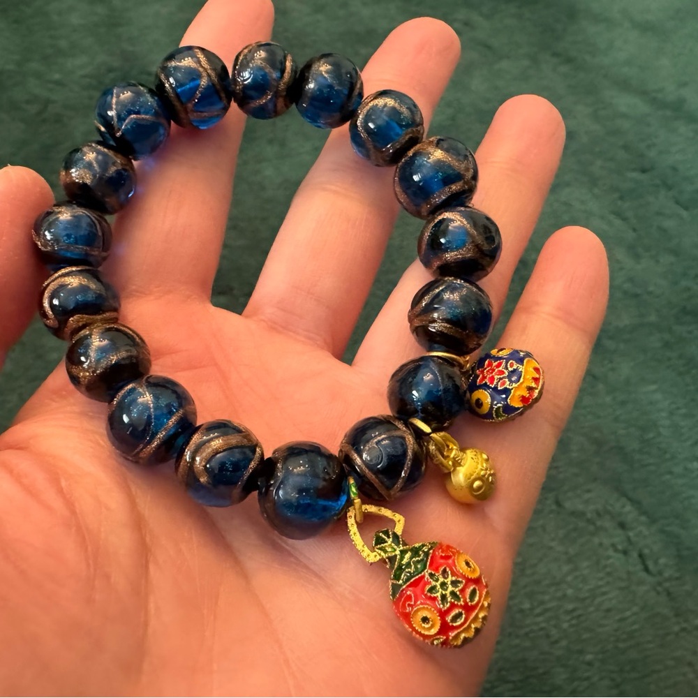 Coloured glaze bracelets for women